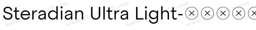 Steradian Ultra Light字体转换